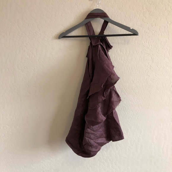 ROBERT Rodriguez Tiered Ruffle Top plum - Picture 5 of 8